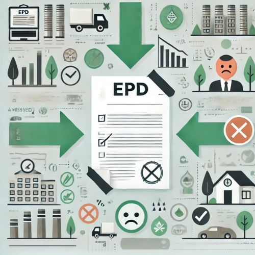 EPD belgesi olmayan bir ürünün dezavantajları nelerdir?